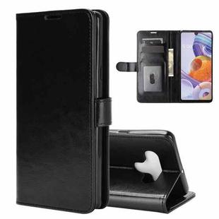 For LG Stylo 6 R64 Texture Single Horizontal Flip Protective Case with Holder & Card Slots & Wallet& Photo Frame(Black)