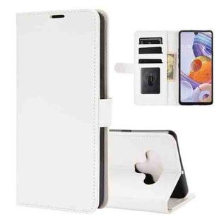 For LG Stylo 6 R64 Texture Single Horizontal Flip Protective Case with Holder & Card Slots & Wallet& Photo Frame(White)