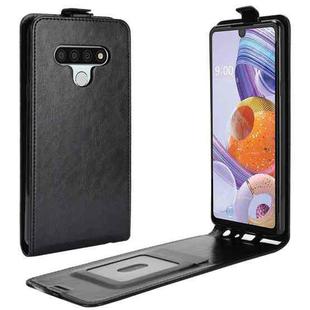 For LG Stylo 6 R64 Texture Single Vertical Flip Leather Protective Case with Card Slots & Photo Frame(Black)