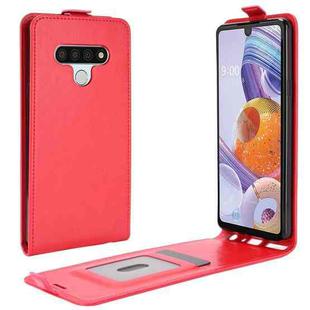 For LG Stylo 6 R64 Texture Single Vertical Flip Leather Protective Case with Card Slots & Photo Frame(Red)