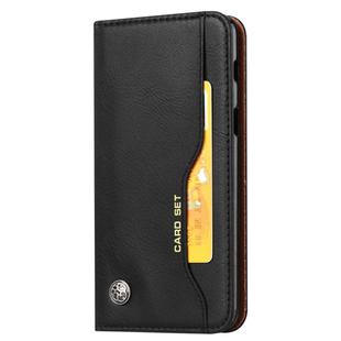 Knead Skin Texture Horizontal Flip Leather Case for Galaxy A8 2018, with Photo Frame & Holder & Card Slots & Wallet(Black)