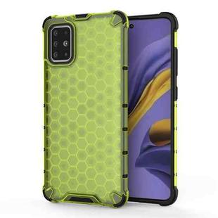 For Samsung Galaxy M51 (Side Fingerprint) Shockproof Honeycomb PC + TPU Case(Green)