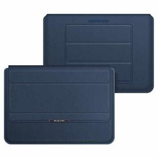 4 in 1 Universal Laptop Holder PU Waterproof Protection Wrist Laptop Bag, Size:11/12inch(Dark blue)
