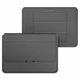 4 in 1 Universal Laptop Holder PU Waterproof Protection Wrist Laptop Bag, Size:13/14inch(Grey)