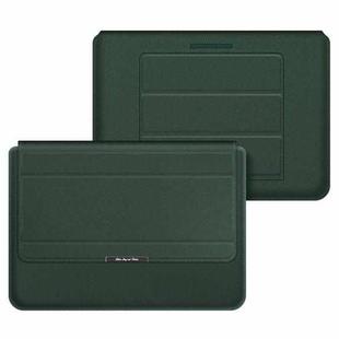 4 in 1 Universal Laptop Holder PU Waterproof Protection Wrist Laptop Bag, Size:13/14inch(Green)