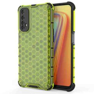 For OPPO Realme 7  Shockproof Honeycomb PC + TPU Case(Green)