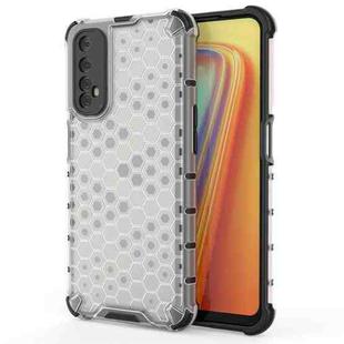 For OPPO Realme 7  Shockproof Honeycomb PC + TPU Case(White)