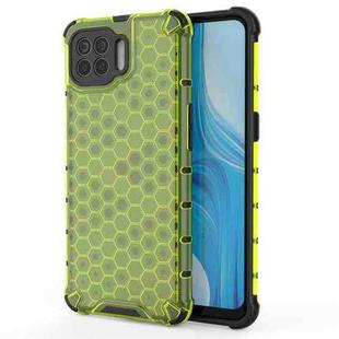 For OPPO F17 Pro  Shockproof Honeycomb PC + TPU Case(Green)