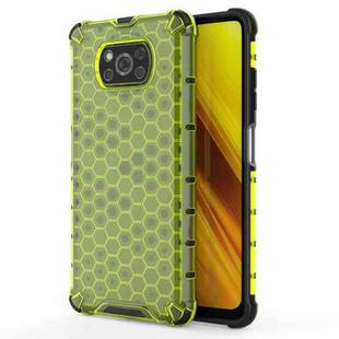 For Xiaomi POCO X3 NFC Shockproof Honeycomb PC + TPU Case(Green)