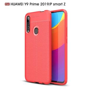 Litchi Texture TPU Shockproof Case for Huawei Y9 Prime 2019 / P smart Z(Red)