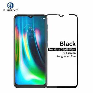 For Motorola Moto G9 / G9 Play PINWUYO 9H 2.5D Full Screen Tempered Glass Film(Black)