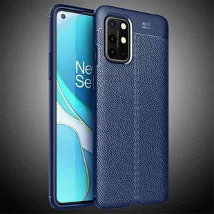 For OnePlus 8T Litchi Texture TPU Shockproof Case(Navy Blue)