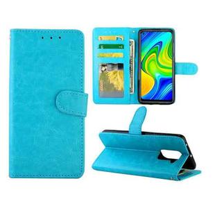 For Xiaomi Redmi 10X(4G)/Redmi Note9 Crazy Horse Texture Leather Horizontal Flip Protective Case with Holder & Card Slots & Wallet & Photo Frame(baby Blue)
