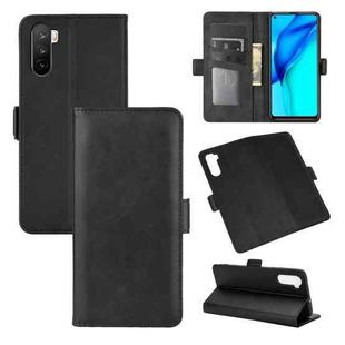 For Huawei Mate 40 lite/Maimang 9 Dual-side Magnetic Buckle Horizontal Flip Leather Case with Holder & Card Slots & Wallet(Black)