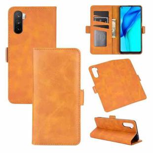 For Huawei Mate 40 lite/Maimang 9 Dual-side Magnetic Buckle Horizontal Flip Leather Case with Holder & Card Slots & Wallet(Yellow)