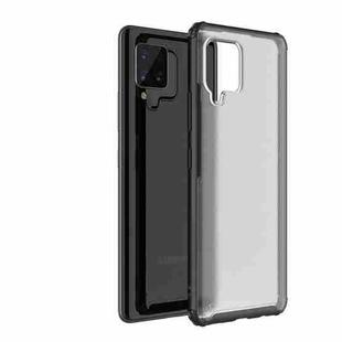 For Samsung Galaxy A42 5G Four-corner Shockproof TPU + PC Protective Case(Black)
