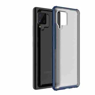 For Samsung Galaxy A42 5G Four-corner Shockproof TPU + PC Protective Case(Blue)