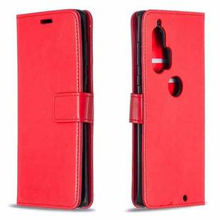 For Motorola Edge+ Crazy Horse Texture Horizontal Flip Leather Case with Holder & Card Slots & Wallet & Photo Frame(Red)