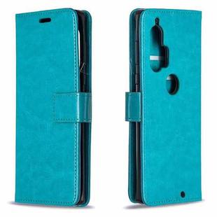 For Motorola Edge+ Crazy Horse Texture Horizontal Flip Leather Case with Holder & Card Slots & Wallet & Photo Frame(Blue)