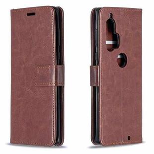 For Motorola Edge+ Crazy Horse Texture Horizontal Flip Leather Case with Holder & Card Slots & Wallet & Photo Frame(Brown)