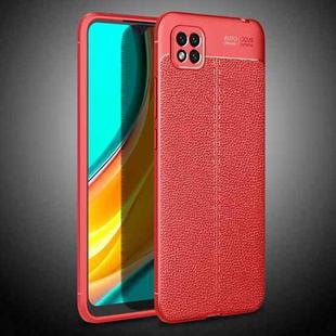 For Xiaomi Poco C3 Litchi Texture TPU Shockproof Case(Red)