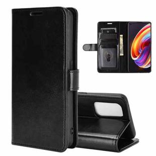 For OPPO Realme X7 Pro R64 Texture Single Horizontal Flip Protective Case with Holder & Card Slots & Wallet& Photo Frame(Black)
