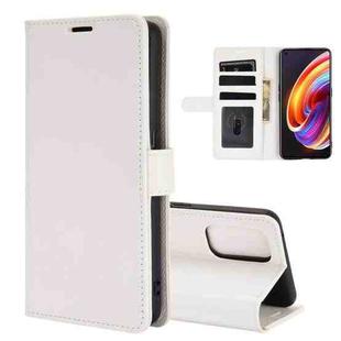 For OPPO Realme X7 Pro R64 Texture Single Horizontal Flip Protective Case with Holder & Card Slots & Wallet& Photo Frame(White)