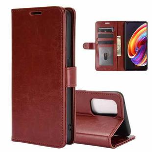 For OPPO Realme X7 Pro R64 Texture Single Horizontal Flip Protective Case with Holder & Card Slots & Wallet& Photo Frame(Brown)