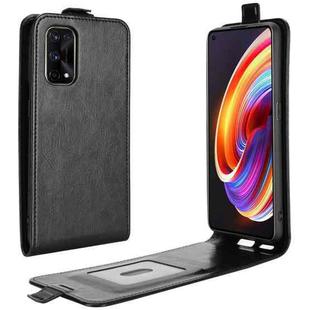 For OPPO Realme X7 Pro R64 Texture Single Vertical Flip Leather Protective Case with Card Slots & Photo Frame(Black)