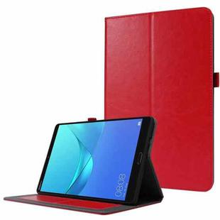 For Huawei MatePad T 10s 2-Folding Business Horizontal Flip PU Leather Case with Card Slots & Holder(Red)