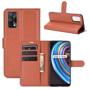 For OPPO Realme X7 Litchi Texture Horizontal Flip Protective Case with Holder & Card Slots & Wallet(Brown)