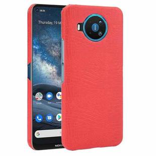 For Nokia 8.3 Shockproof Crocodile Texture PC + PU Case(Red)