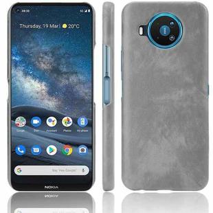 For Nokia 8.3 Shockproof Litchi Texture PC + PU Case(Gray)