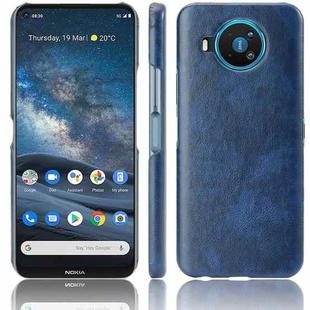 For Nokia 8.3 Shockproof Litchi Texture PC + PU Case(Blue)