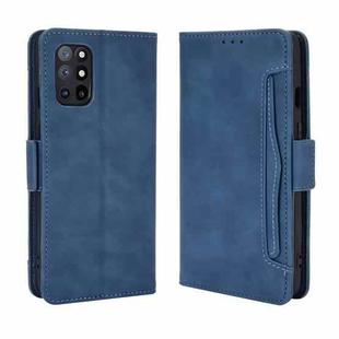 For OnePlus 8T Wallet Style Skin Feel Calf Pattern Leather Case with Separate Card Slot(Blue)