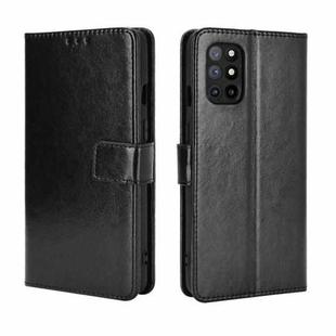For OnePlus 8T Retro Crazy Horse Texture Horizontal Flip Leather Case with Holder & Card Slots & Photo Frame(Black)