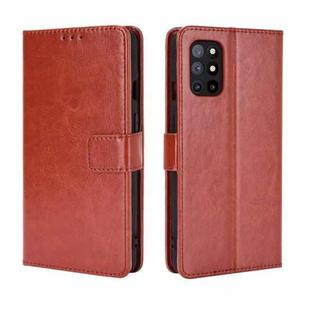 For OnePlus 8T Retro Crazy Horse Texture Horizontal Flip Leather Case with Holder & Card Slots & Photo Frame(Brown)