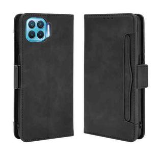 For OPPO F17 Pro / A93 / Reno4 Lite Wallet Style Skin Feel Calf Pattern Leather Case with Separate Card Slot(Black)