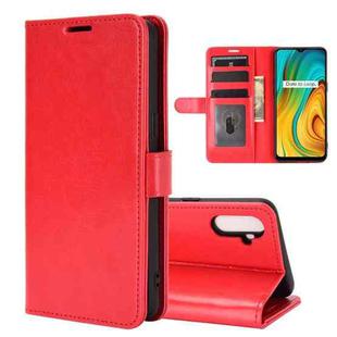 For OPPO Realme C3 without Fingerprint R64 Texture Single Horizontal Flip Protective Case with Holder & Card Slots & Wallet& Photo Frame(Red)