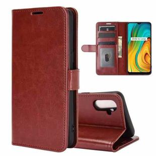 For OPPO Realme C3 without Fingerprint R64 Texture Single Horizontal Flip Protective Case with Holder & Card Slots & Wallet& Photo Frame(Brown)