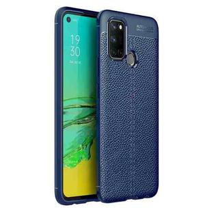 For OPPO Realme 7i Litchi Texture TPU Shockproof Case(Navy Blue)