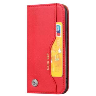 Knead Skin Texture Horizontal Flip Leather Case for iPhone 6 & 6s / 7 & 8, with Photo Frame & Holder & Card Slots & Wallet(Red)