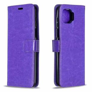 For Motorola Moto G 5G Plus Crazy Horse Texture Horizontal Flip Leather Case with Holder & Card Slots & Wallet & Photo Frame(Purple)