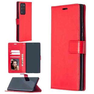 For Samsung Galaxy Note20 Ultra Crazy Horse Texture Horizontal Flip Leather Case with Holder & Card Slots & Wallet & Photo Frame(Red)