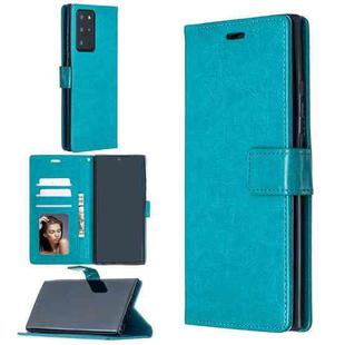For Samsung Galaxy Note20 Ultra Crazy Horse Texture Horizontal Flip Leather Case with Holder & Card Slots & Wallet & Photo Frame(Blue)