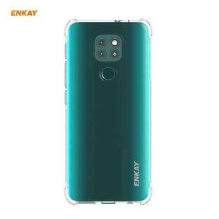 For Motorola Moto G9 / G9 Play Hat-Prince ENKAY Clear TPU Shockproof Case Soft Anti-slip Cover