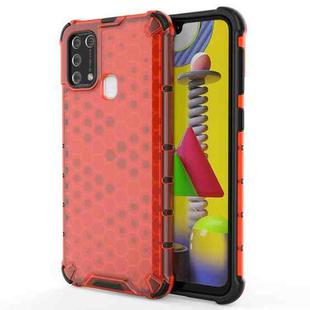 For Samsung Galaxy M31 Shockproof Honeycomb PC + TPU Case(Red)