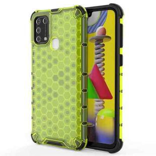 For Samsung Galaxy M31 Shockproof Honeycomb PC + TPU Case(Green)