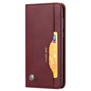 Knead Skin Texture Horizontal Flip Leather Case for Huawei Mate 10 Lite / Maimang 6 / Nova 2i, with Photo Frame & Holder & Card Slots & Wallet(Wine Red)
