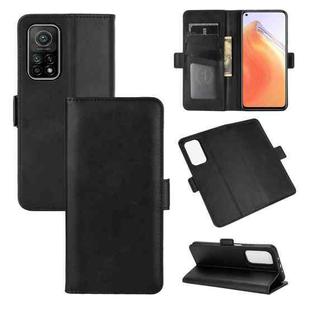 For Xiaomi Mi 10T / 10T Pro Dual-side Magnetic Buckle Horizontal Flip Leather Case with Holder & Card Slots & Wallet(Black)